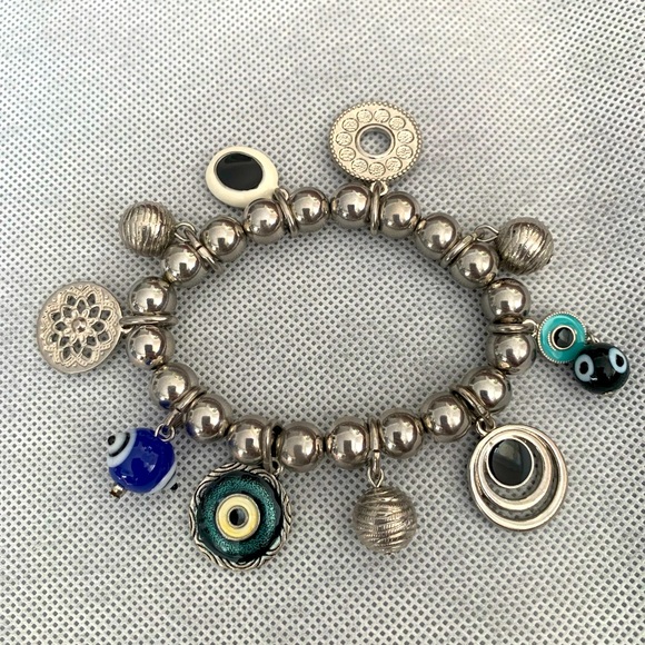 Evil Eye Charm Bracelet - Picture 1 of 13
